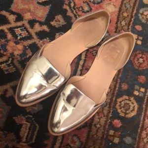 Silver, like new life Loeffler Randal flats